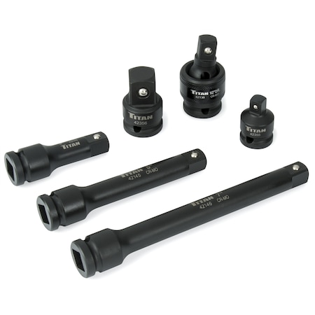 Titan 6-Piece 1/2 in. Drive Impact Socket Accessory Set 42100